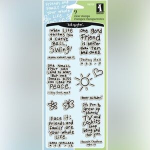 Inkadinkado Tell It Like It Is Clear Stamp Set